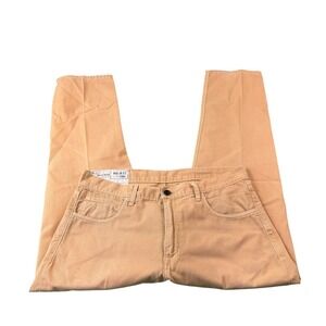 Billy Reid Orange Garment Wash 5 Pocket Men's Pant Size 36x30 USA